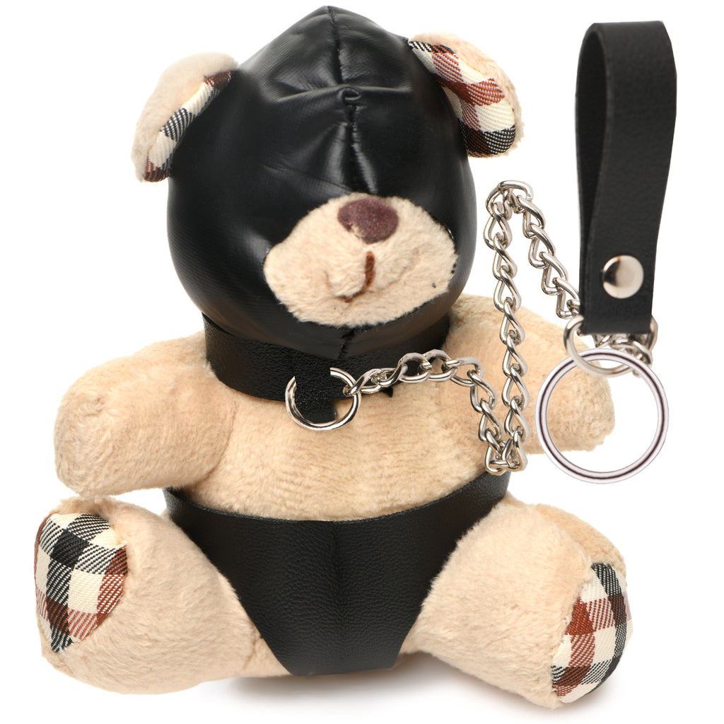 Master Series Hooded Teddy Bear Keychain Brown