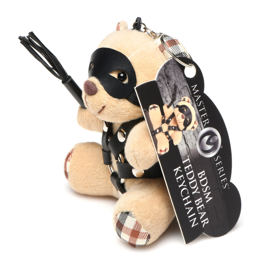 Master Series BDSM Teddy Bear Keychain Brown