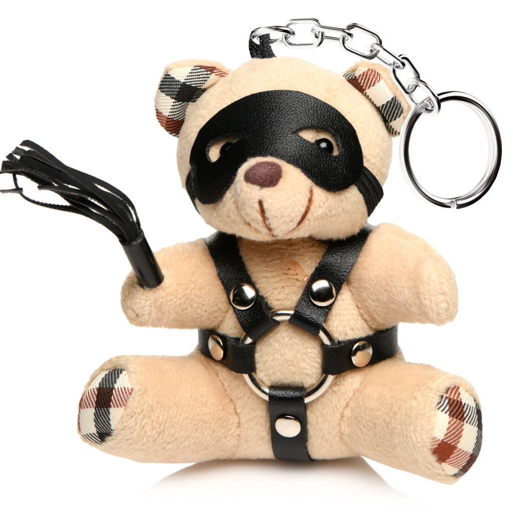 Master Series BDSM Teddy Bear Keychain Brown