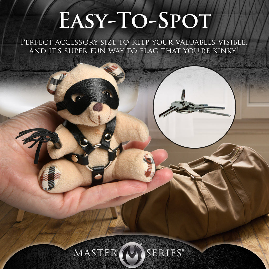 Master Series BDSM Teddy Bear Keychain Brown