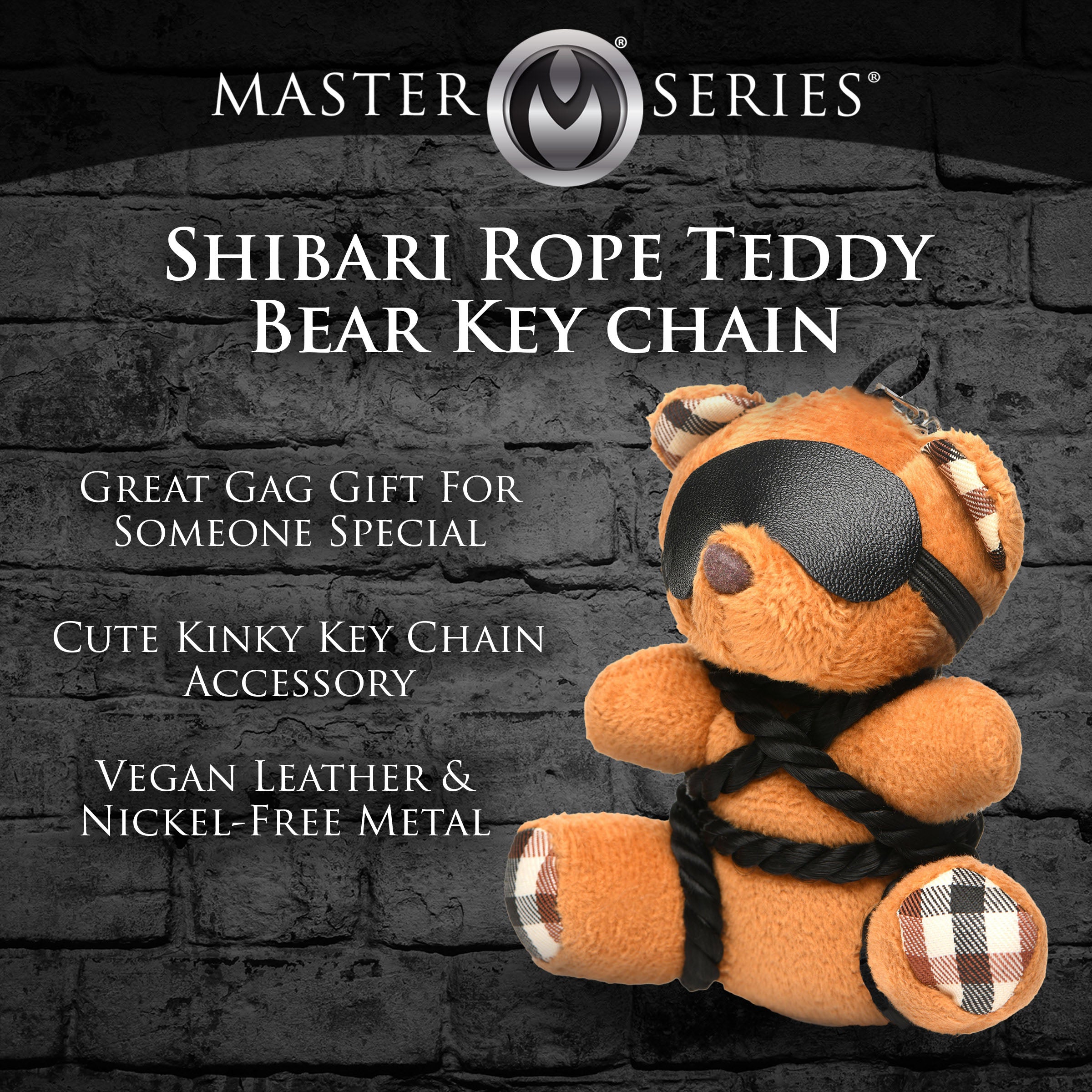 Master Series ShiBeari Teddy Bear Keychain Brown