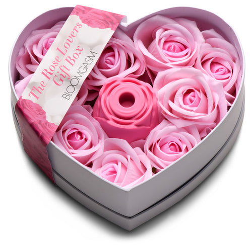 Bloomgasm The Rose Lovers Gift Box 10x Clit Suction Rose - Pink Pink