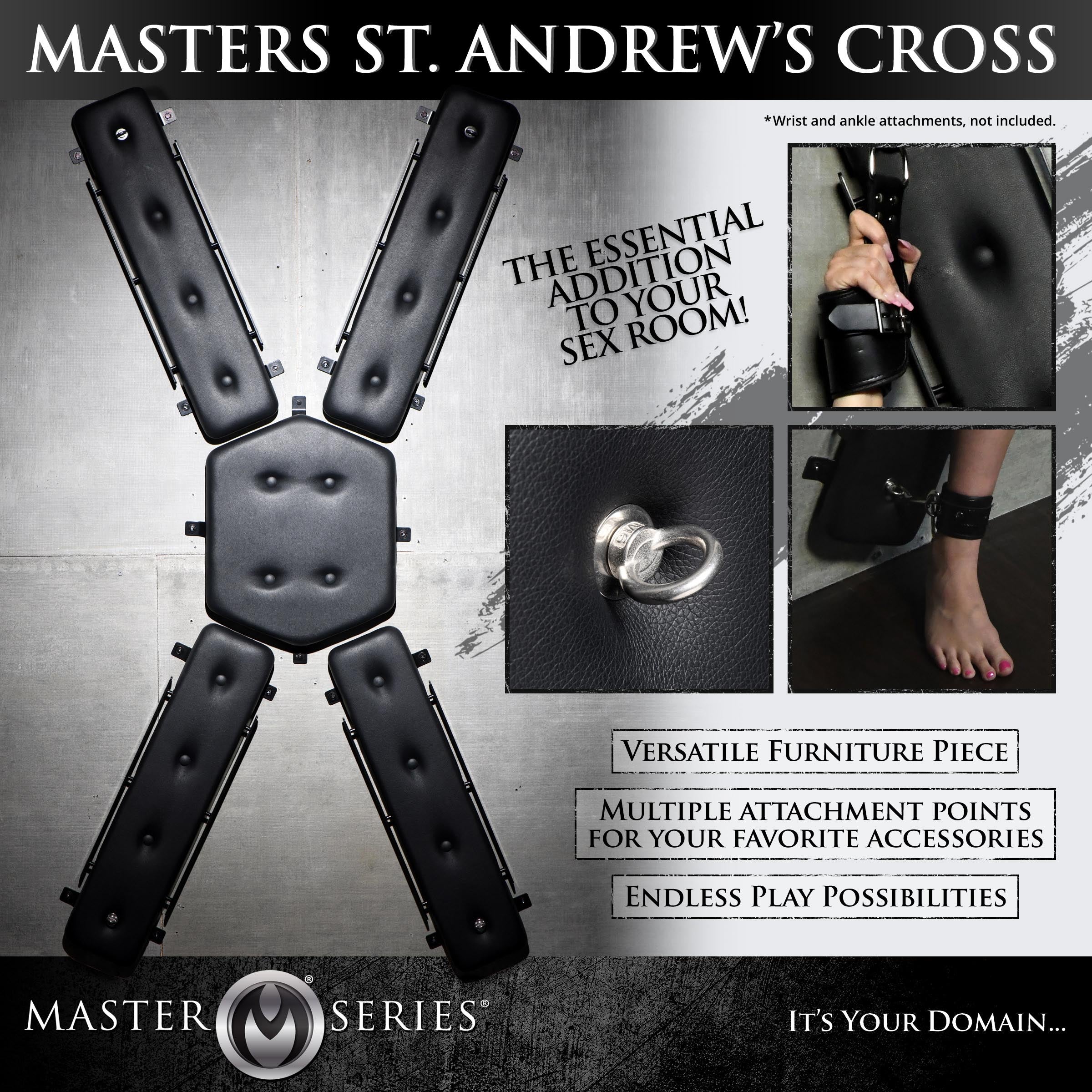 Master Series Masters St. Andrew's Cross Black