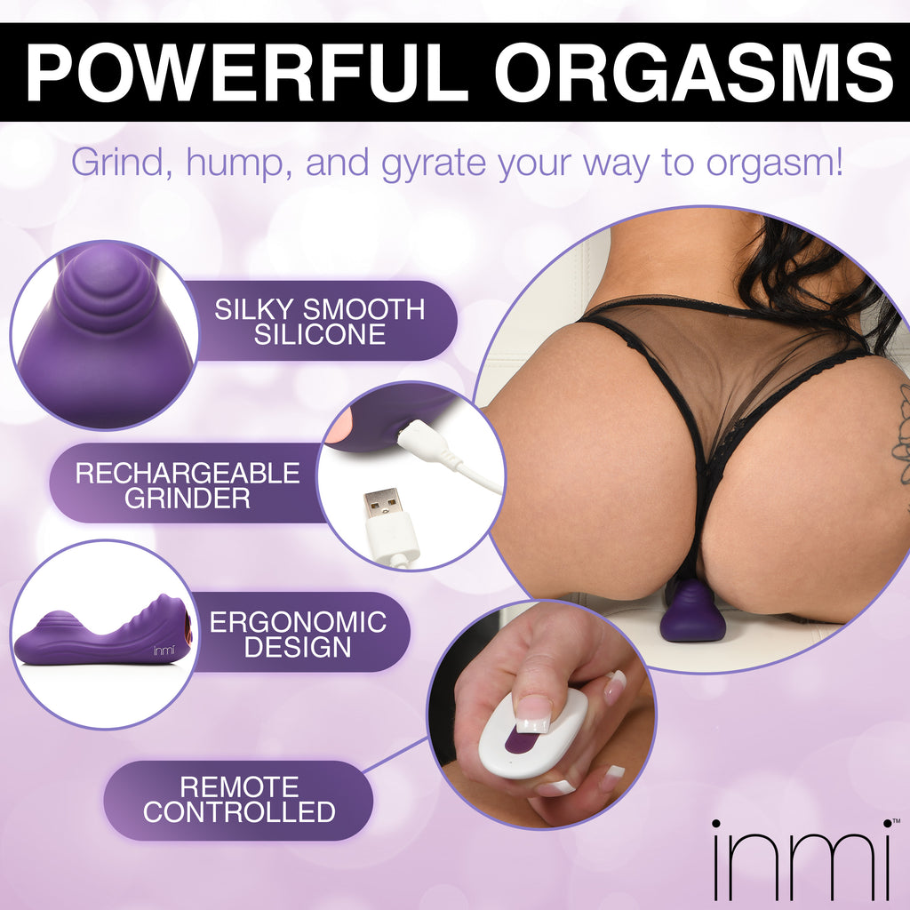 Inmi Ride n' Grind 10 X Vibrating Silicone Sex Grinder Purple