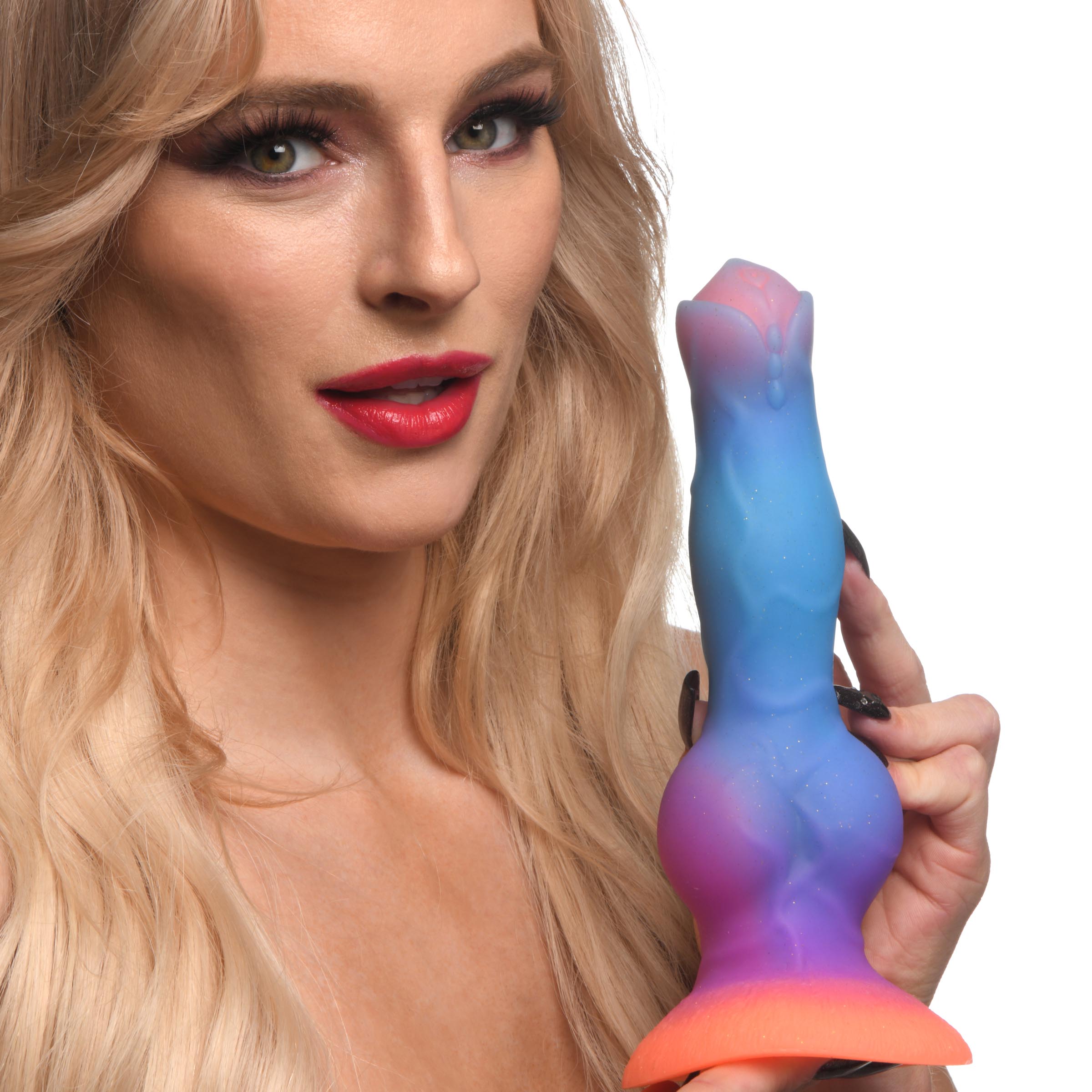 Creature Cocks Space Cock Glow-in-the-Dark Silicone Alien Dildo Multi