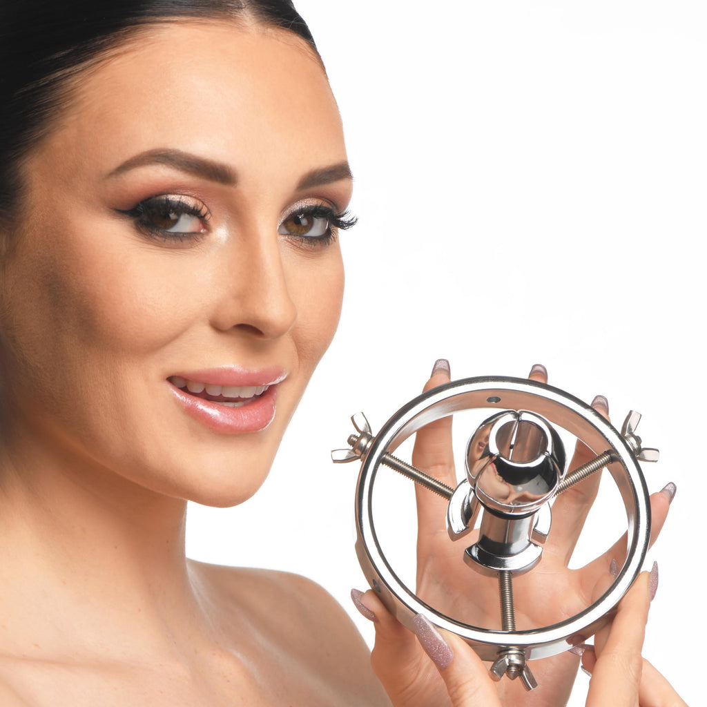 Master Series Forced Spread Stainless Steel Anal Explorer Grey