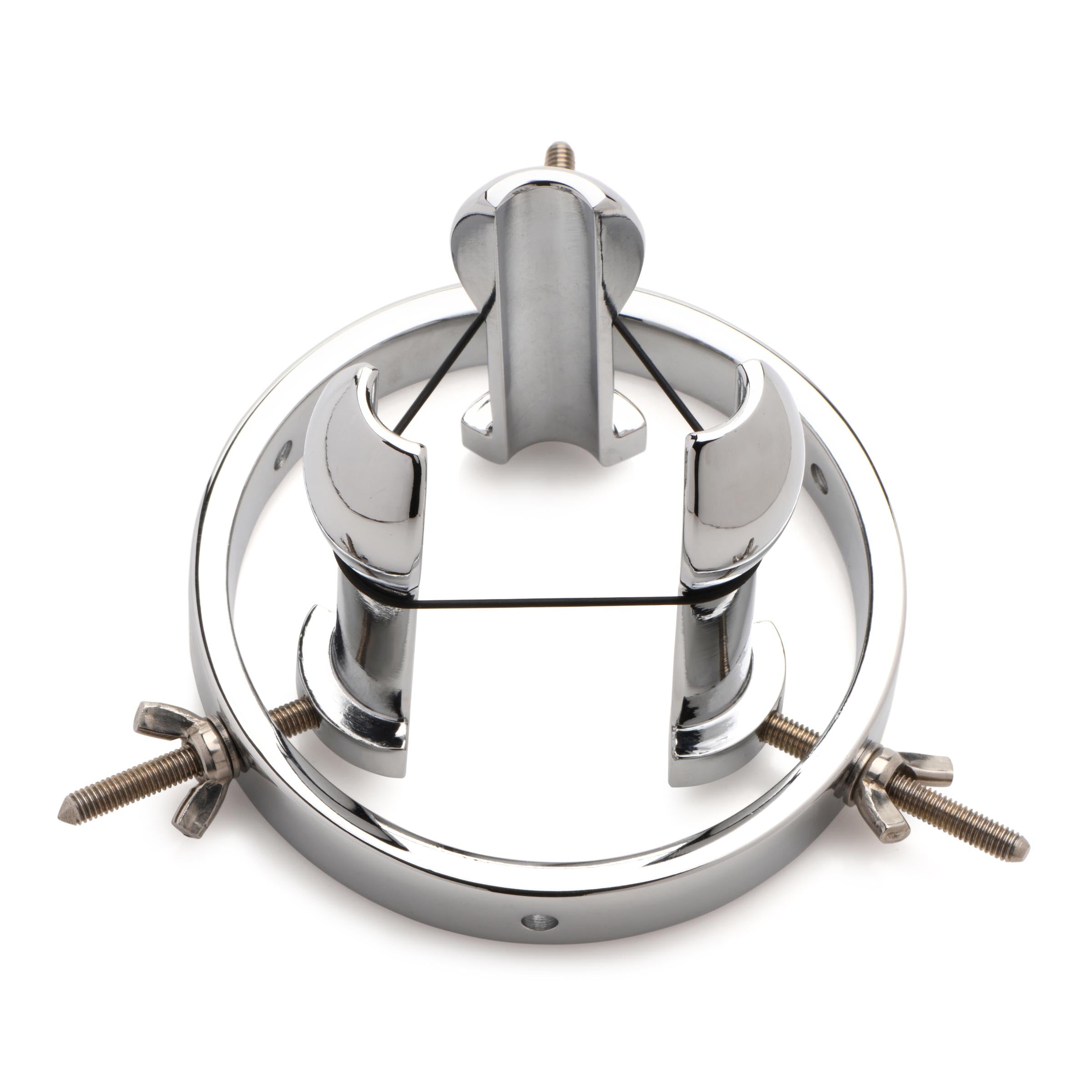 Master Series Forced Spread Stainless Steel Anal Explorer Grey