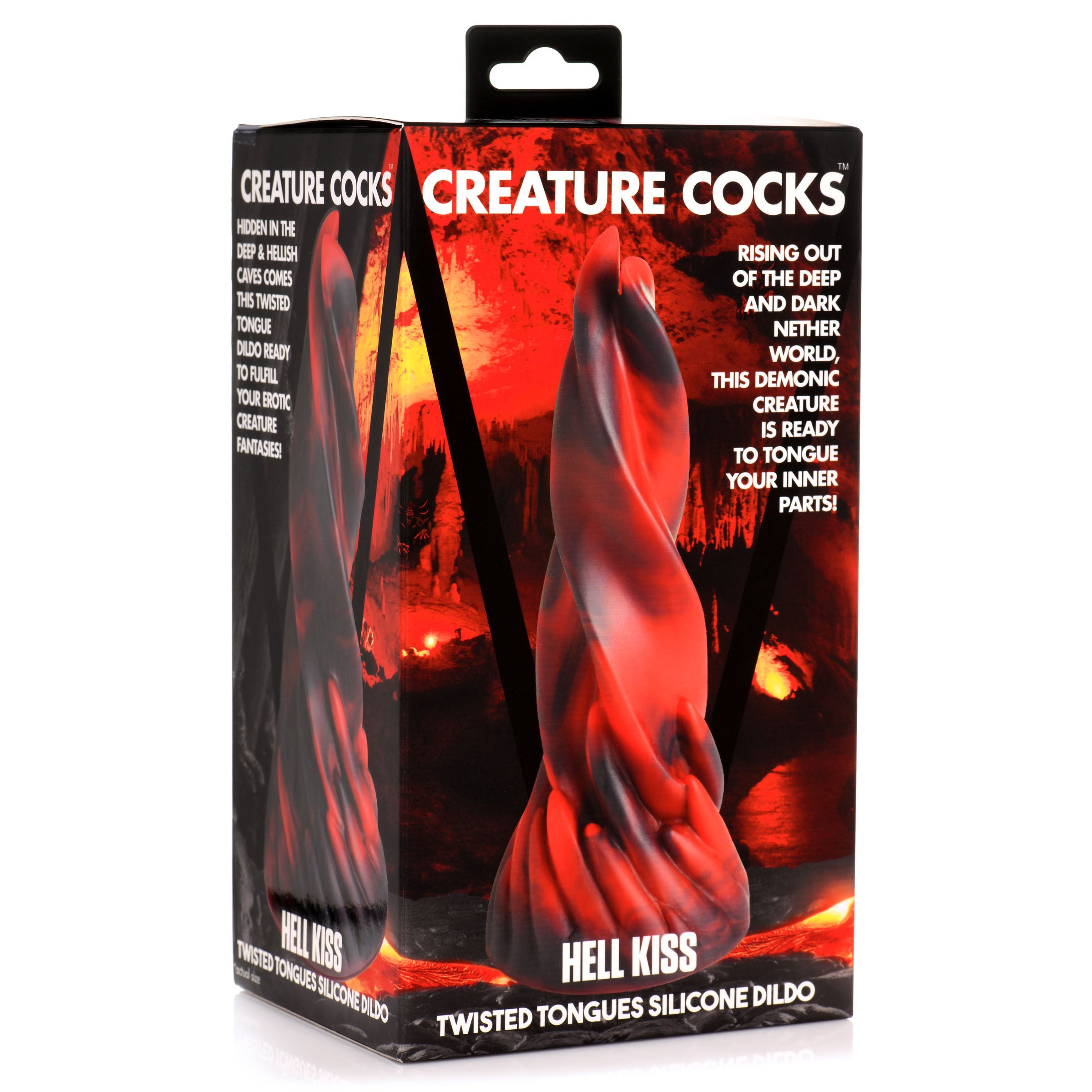 Creature Cocks Hell Kiss Twisted Tongues Silicone Dildo Multi