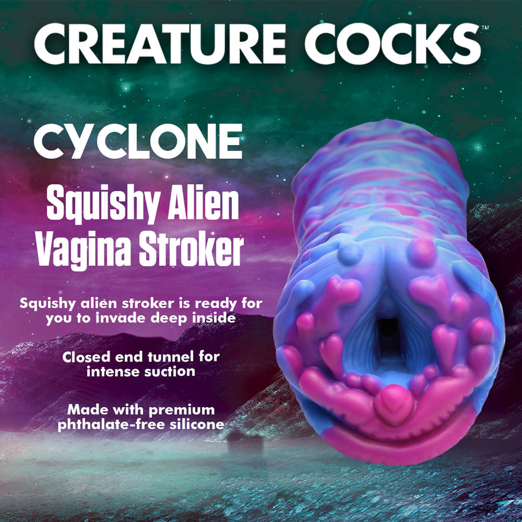 Creature Cocks Cyclone Squishy Alien Vagina Stroker Multi