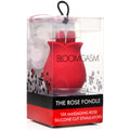 Bloomgasm 10X Fondle Massaging Rose Silicone Clit Stimulators Red