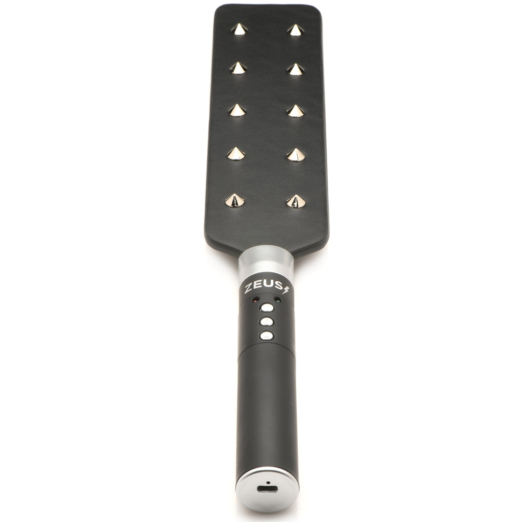 Zeus Electrosex E-stim Spiked Paddle Black