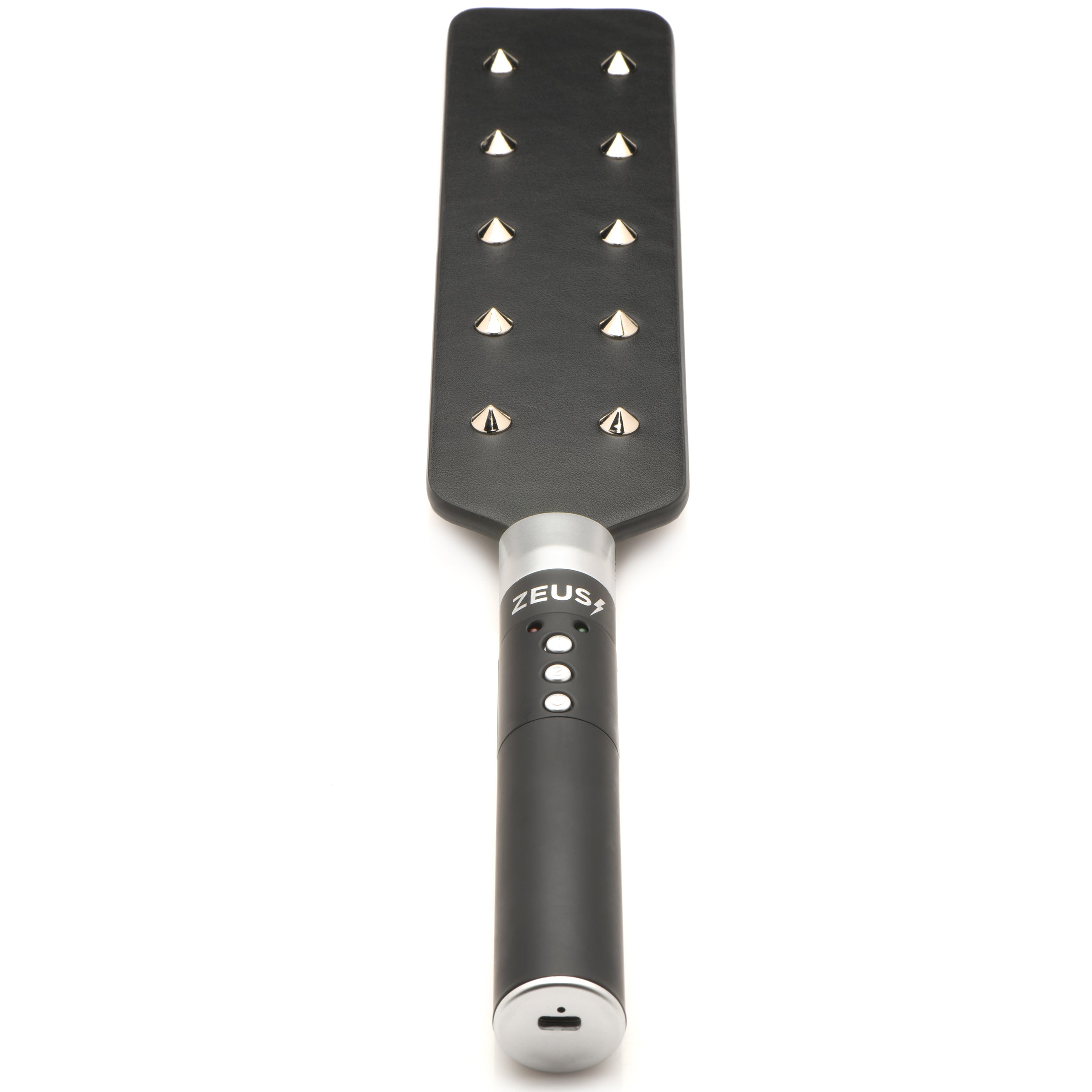 Zeus Electrosex E-stim Spiked Paddle Black