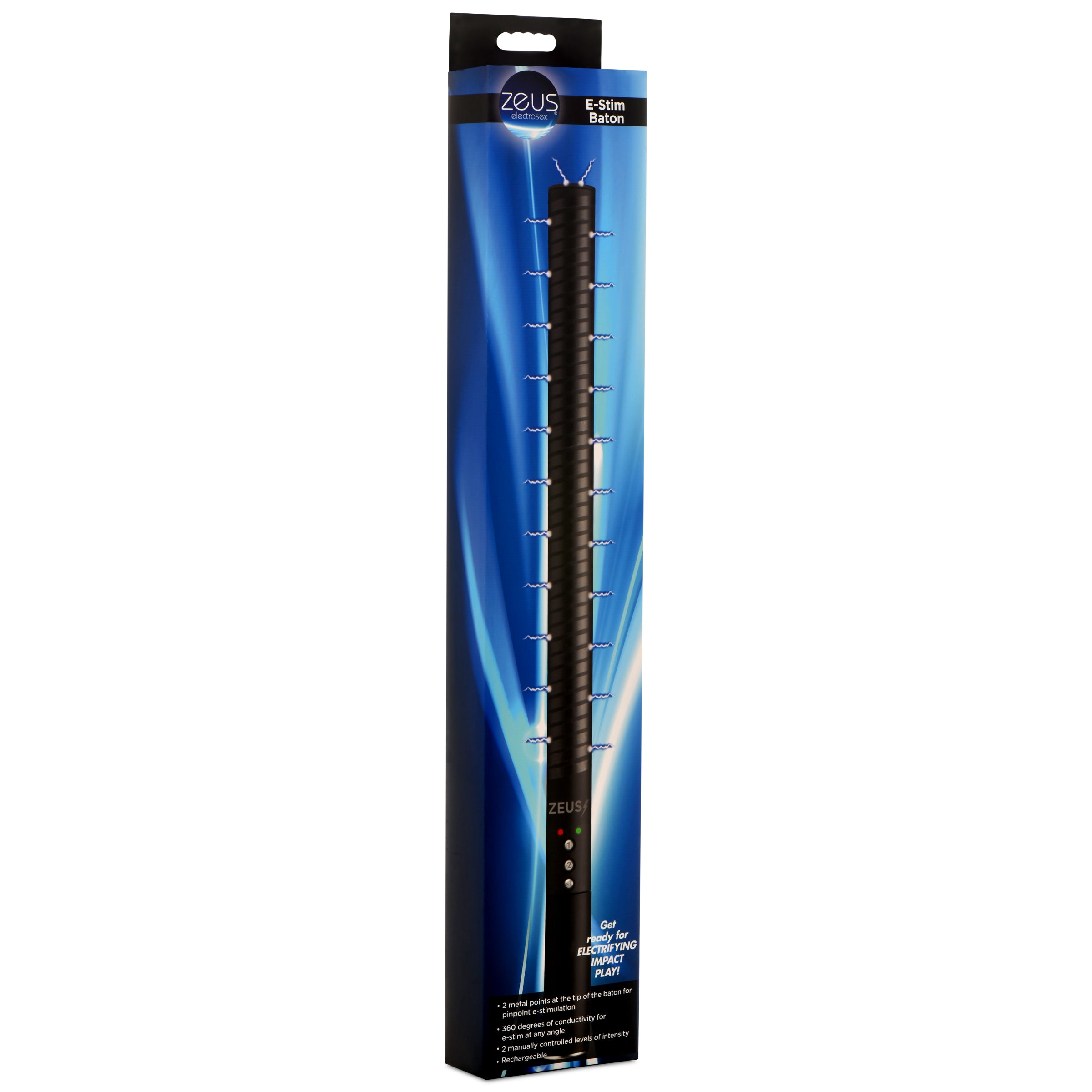 Zeus Electrosex E-stim Baton Black