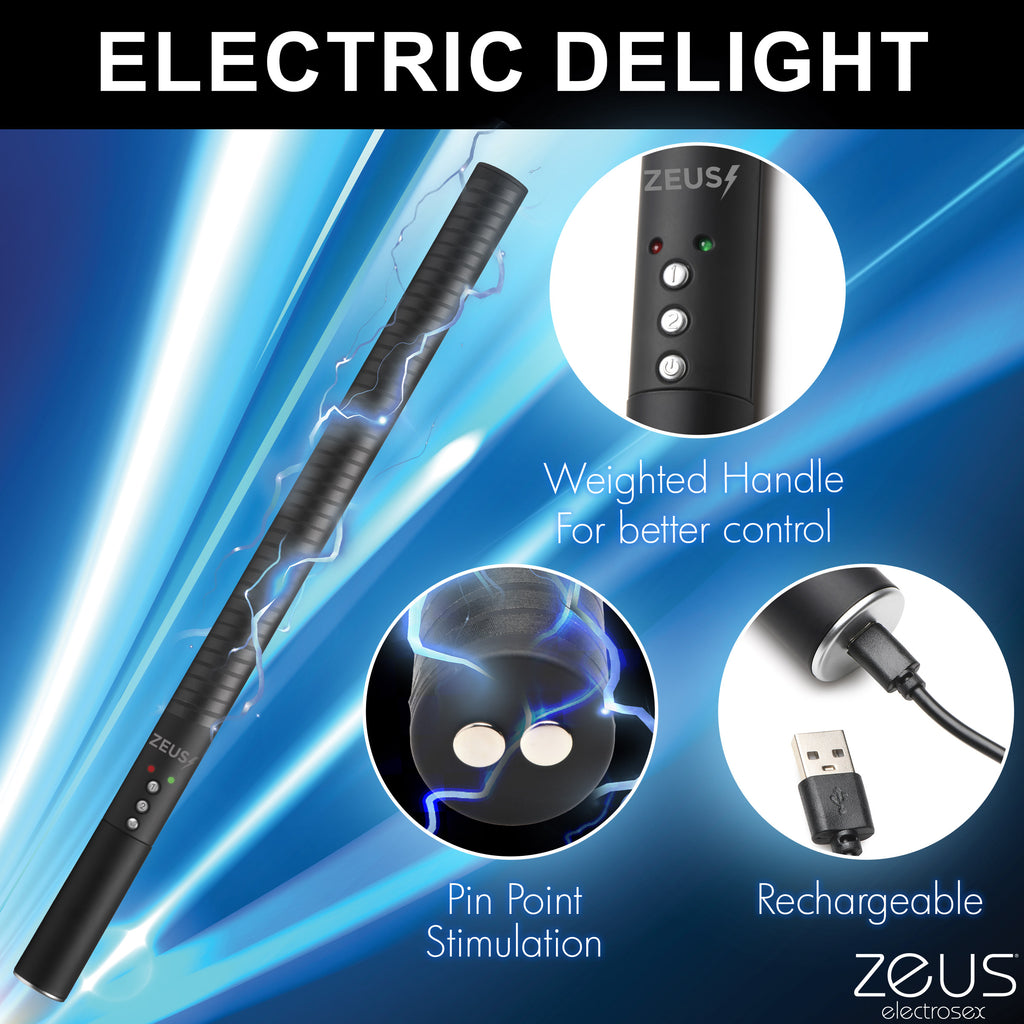 Zeus Electrosex E-stim Baton Black
