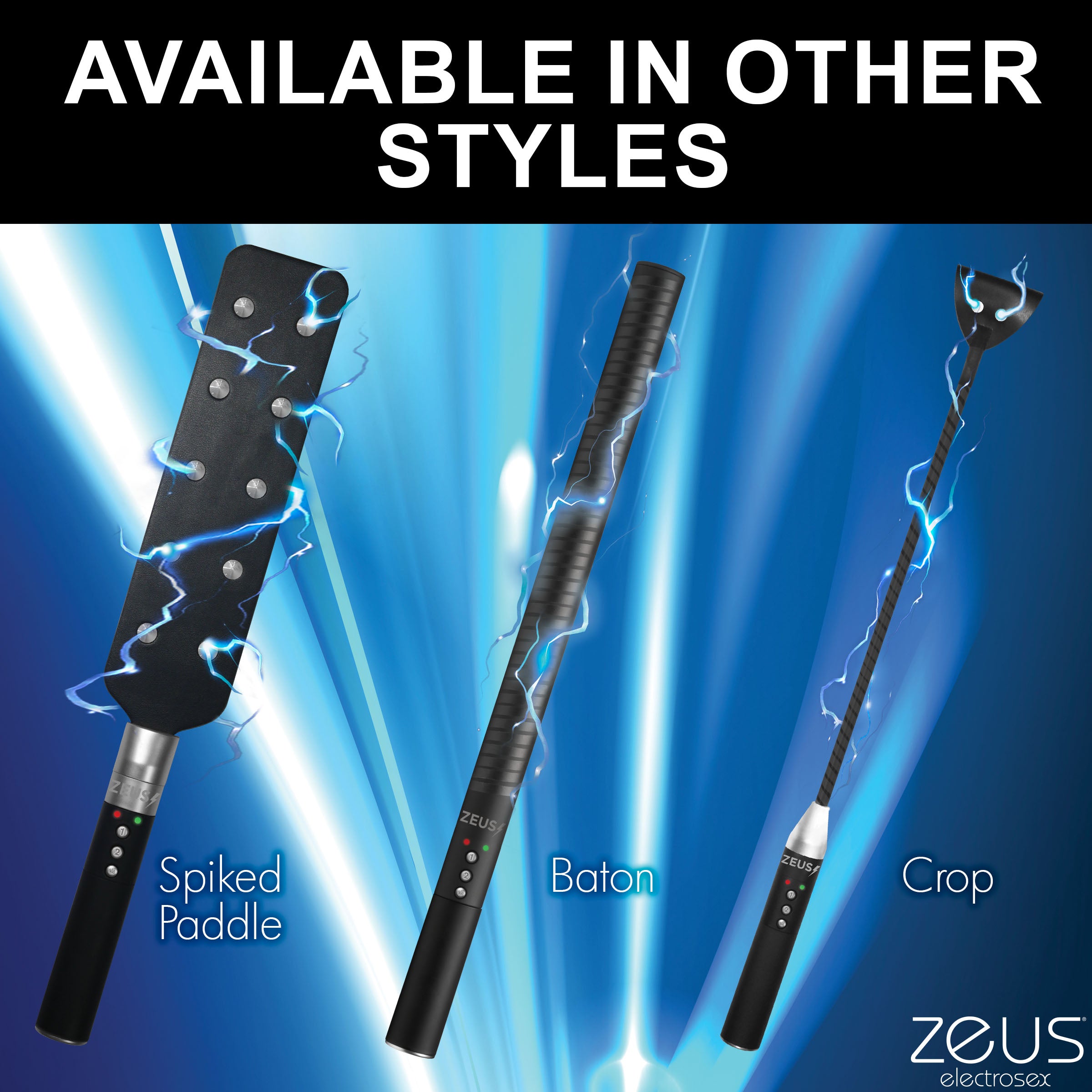 Zeus Electrosex E-stim Crop Black
