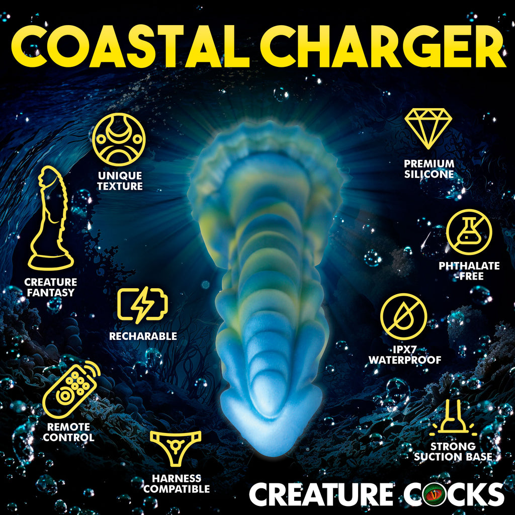 Creature Cocks Sea Stallion Vibrating Silicone Dildo with Remote Multi