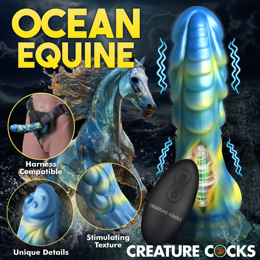 Creature Cocks Sea Stallion Vibrating Silicone Dildo with Remote Multi