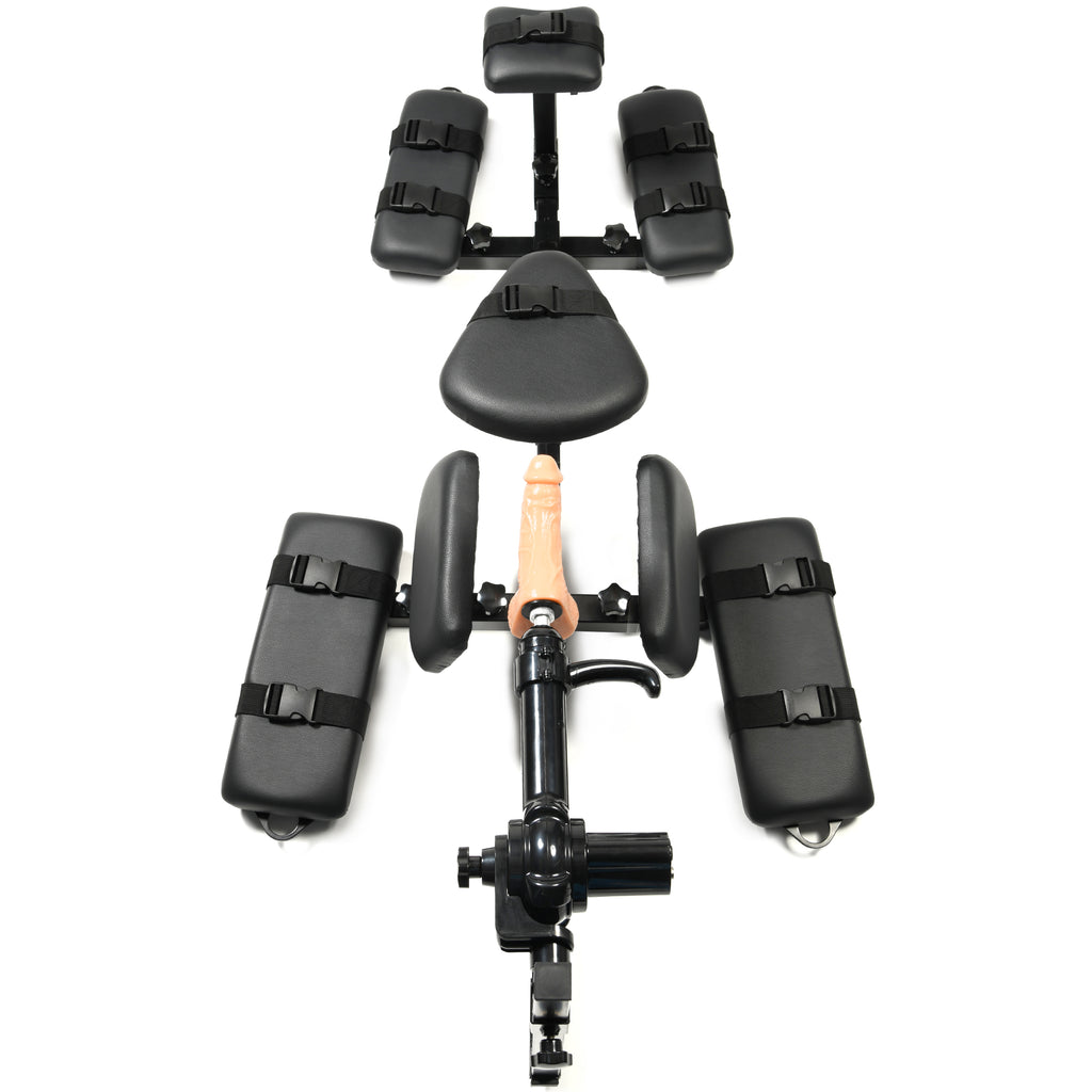 Master Series Subversion Deluxe Stockade with Sex Machine Black