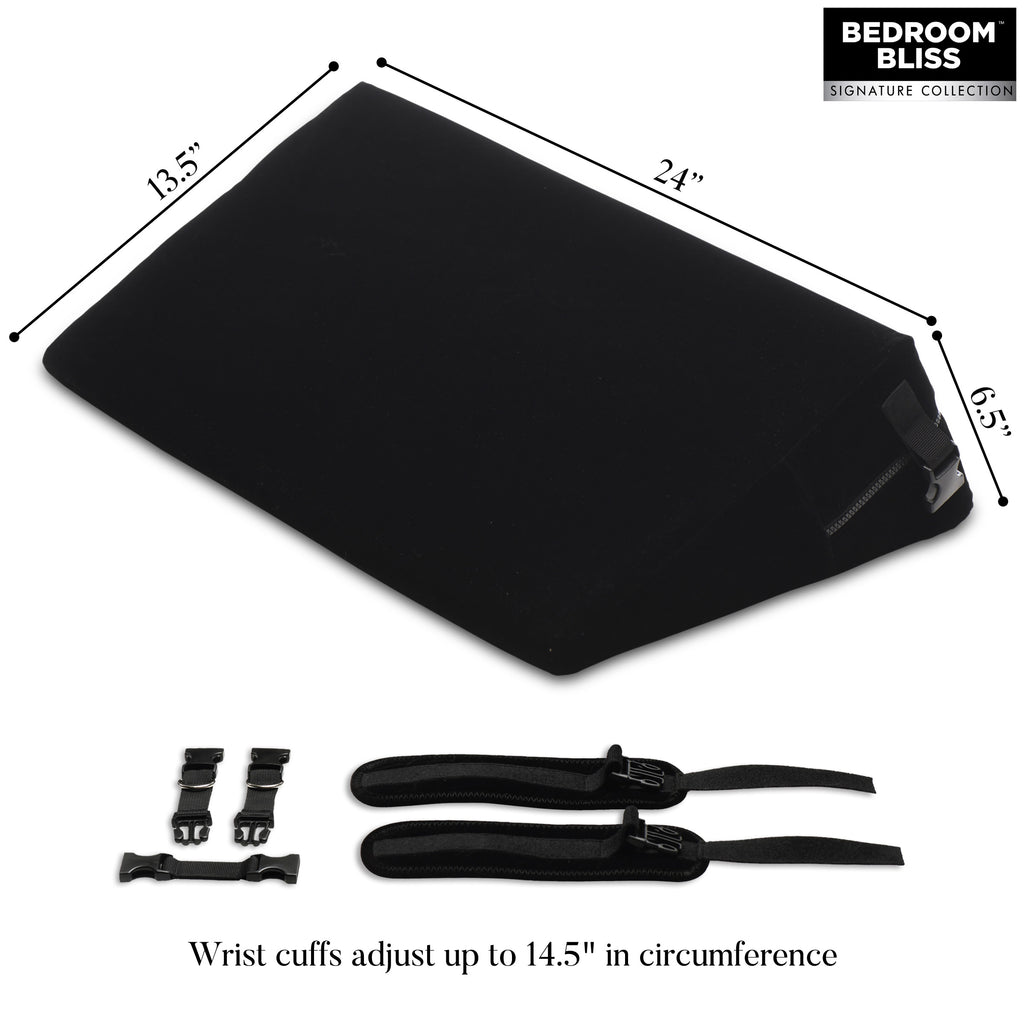 Bedroom Bliss Signature Collection Small Bondage Cushion Black