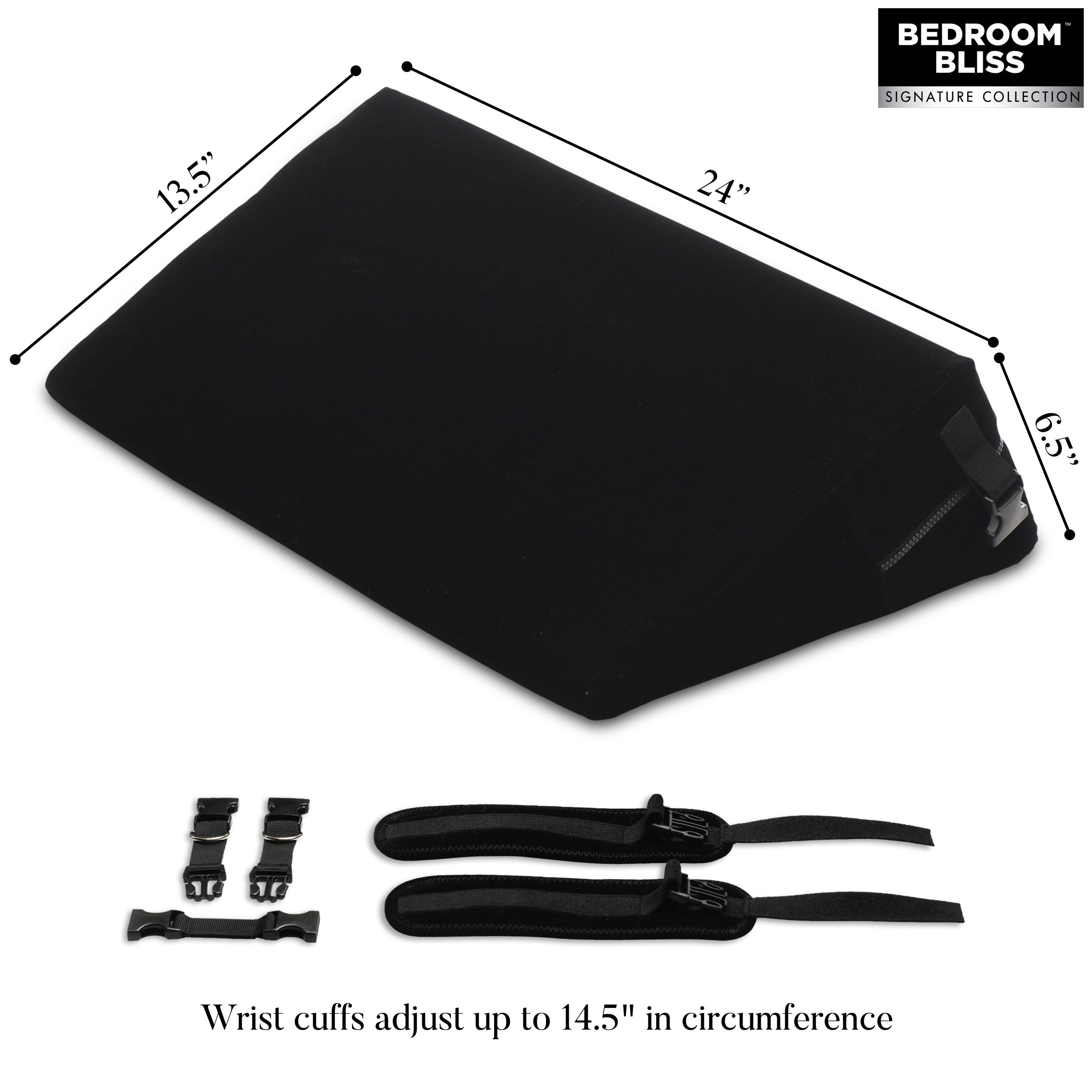 Bedroom Bliss Signature Collection Small Bondage Cushion Black