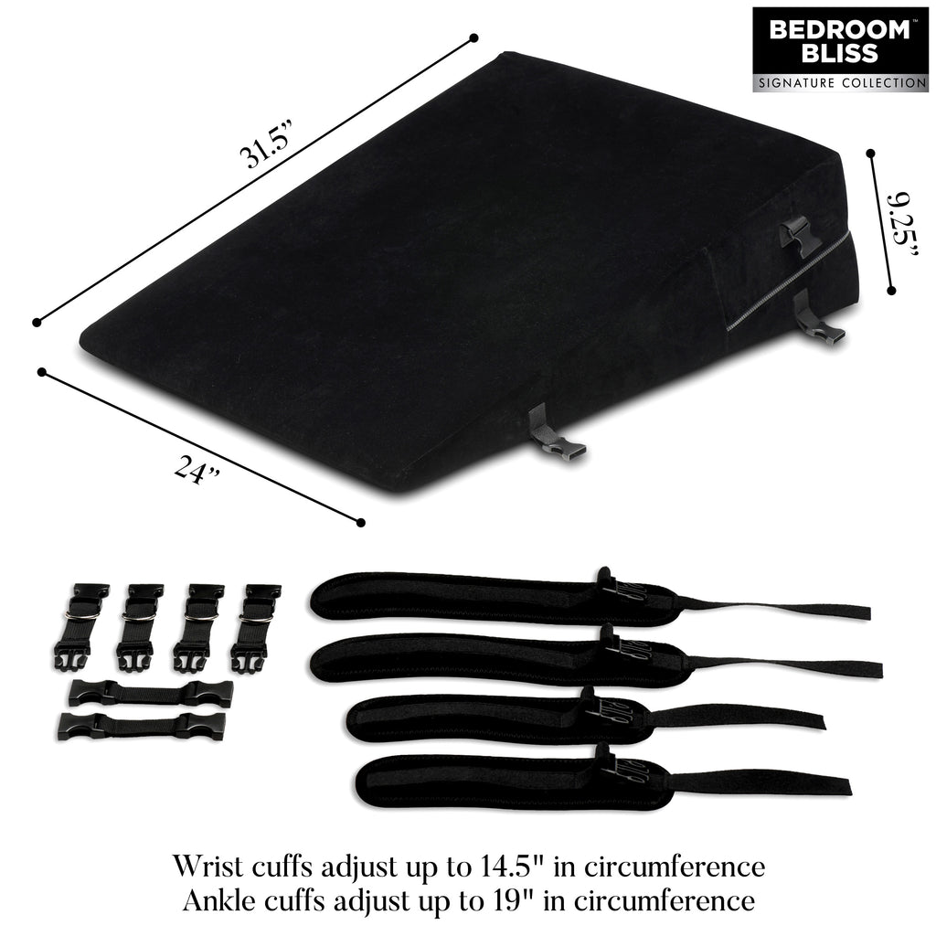 Bedroom Bliss Signature Collection XL Bondage Cushion Black