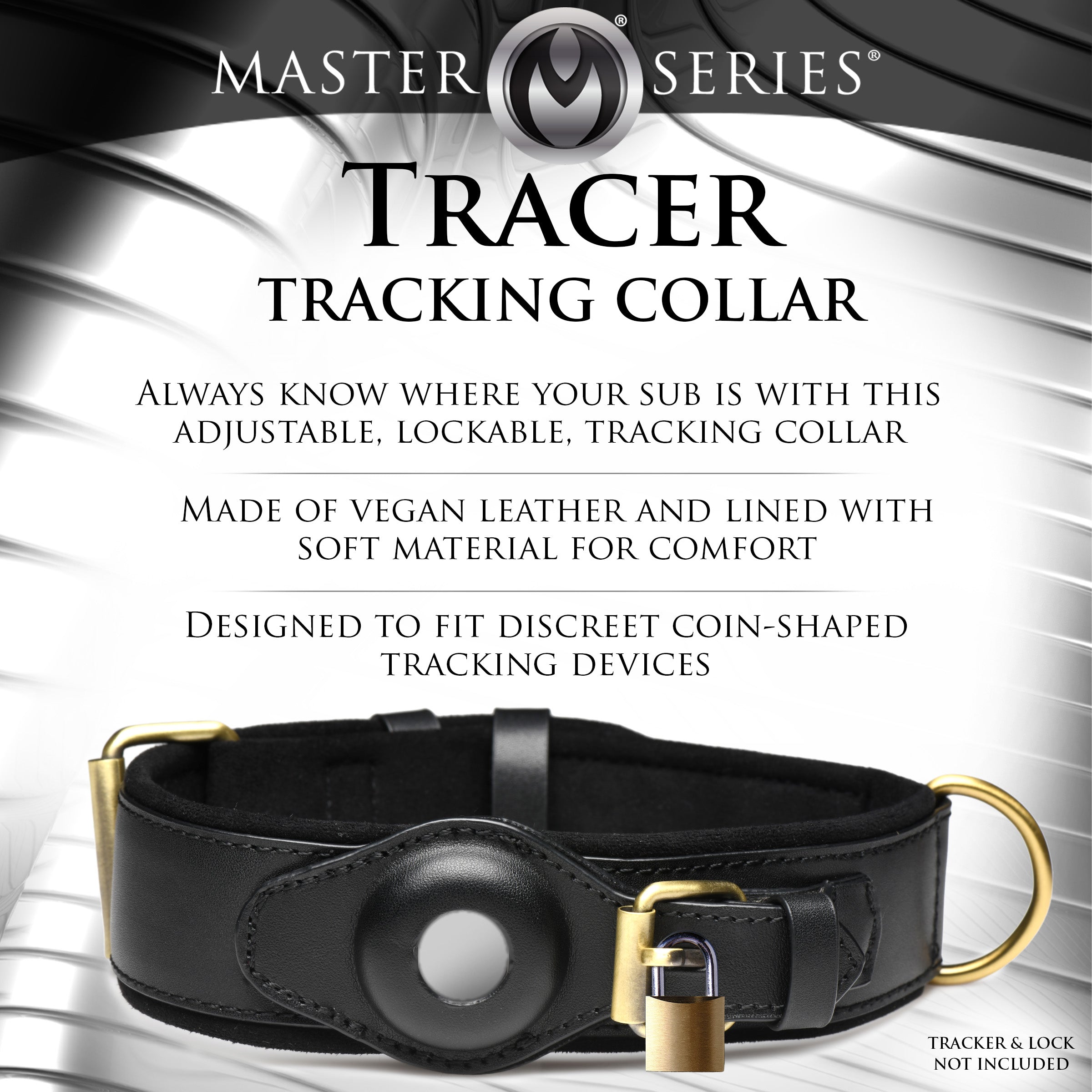 Master Series Tracer Tracking Collar Black