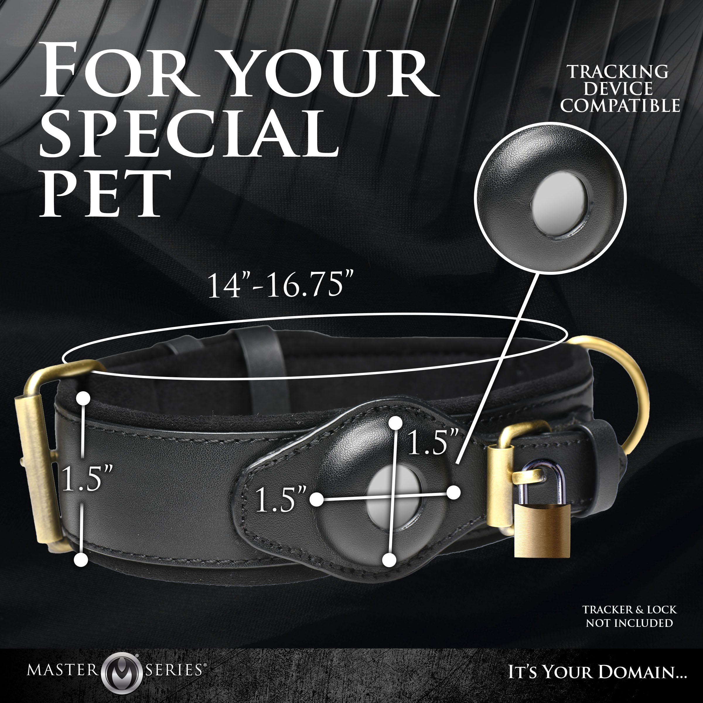 Master Series Tracer Tracking Collar Black