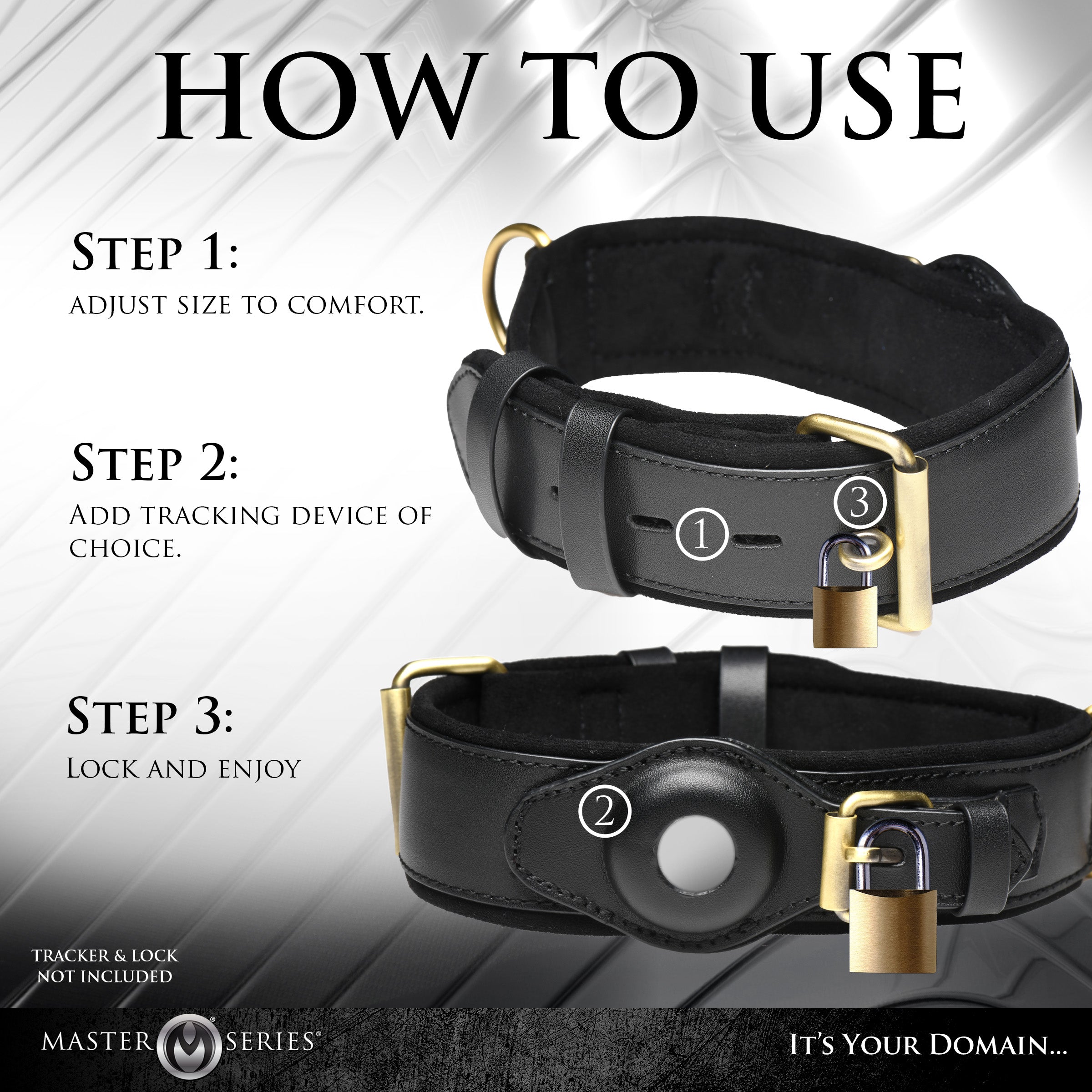 Master Series Tracer Tracking Collar Black