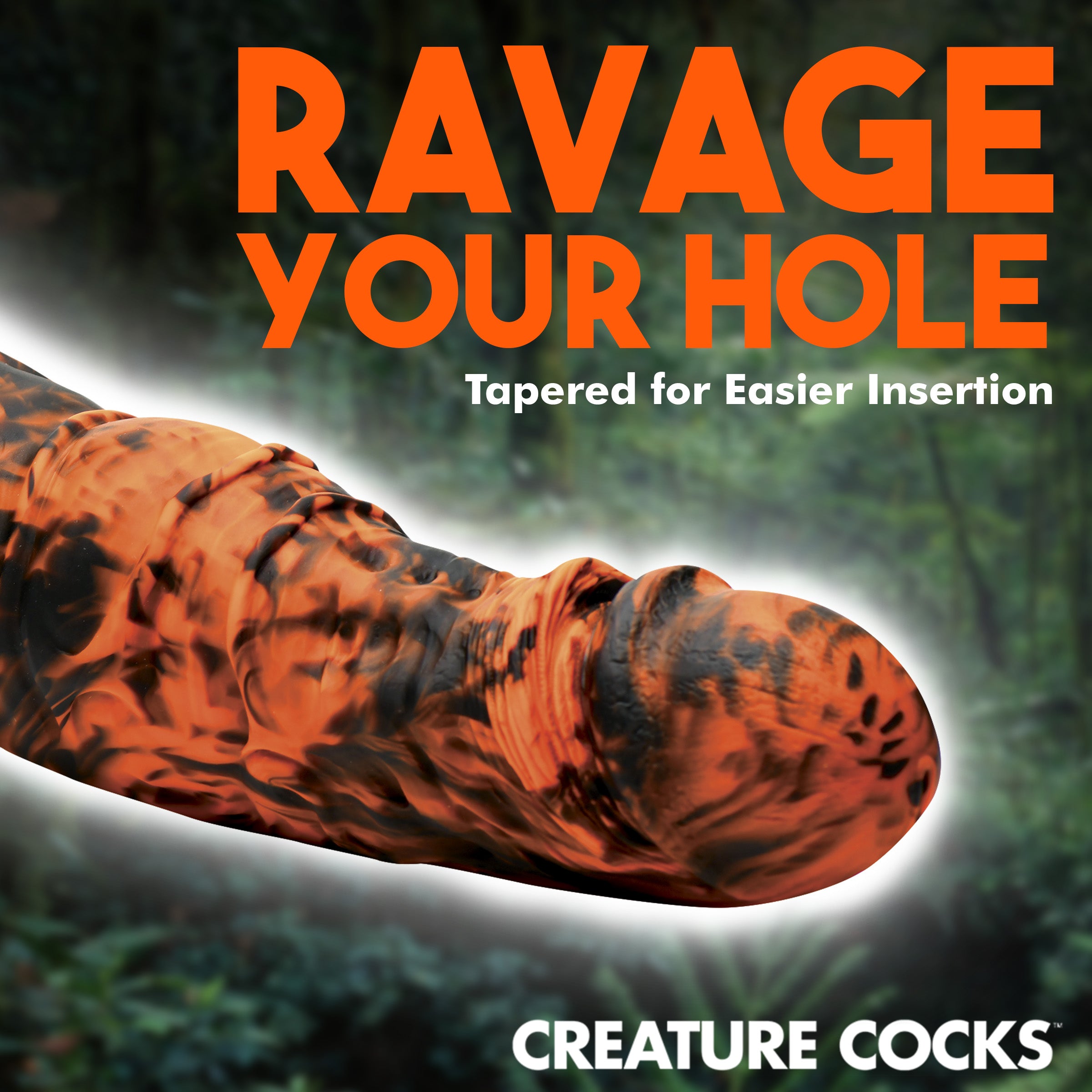Creature Cocks Sabretooth Silicone Dildo Orange