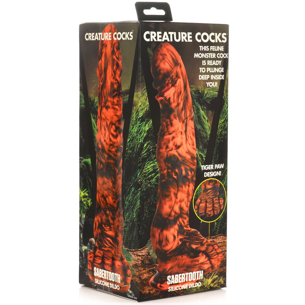 Creature Cocks Sabretooth Silicone Dildo Orange