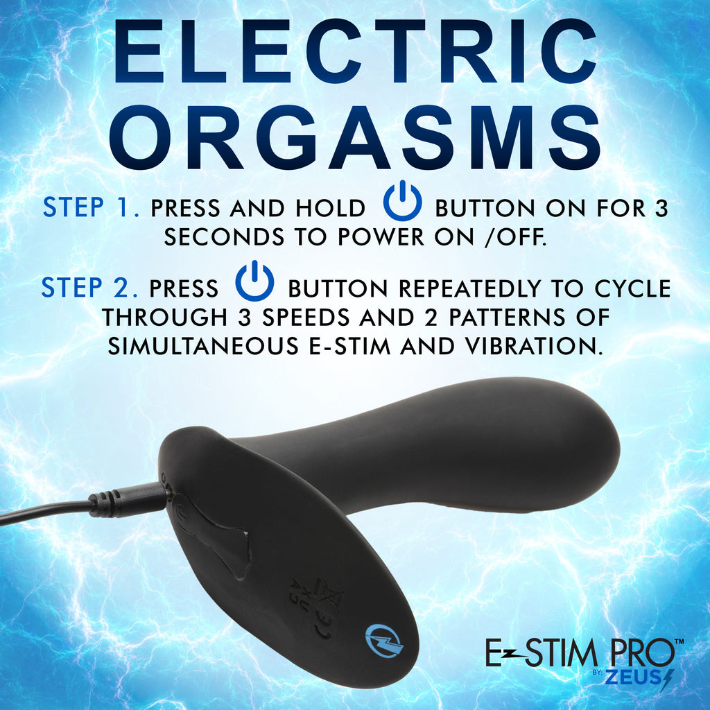 Zeus Electrosex E-Stim G-Spot Silicone Panty Vibe Black