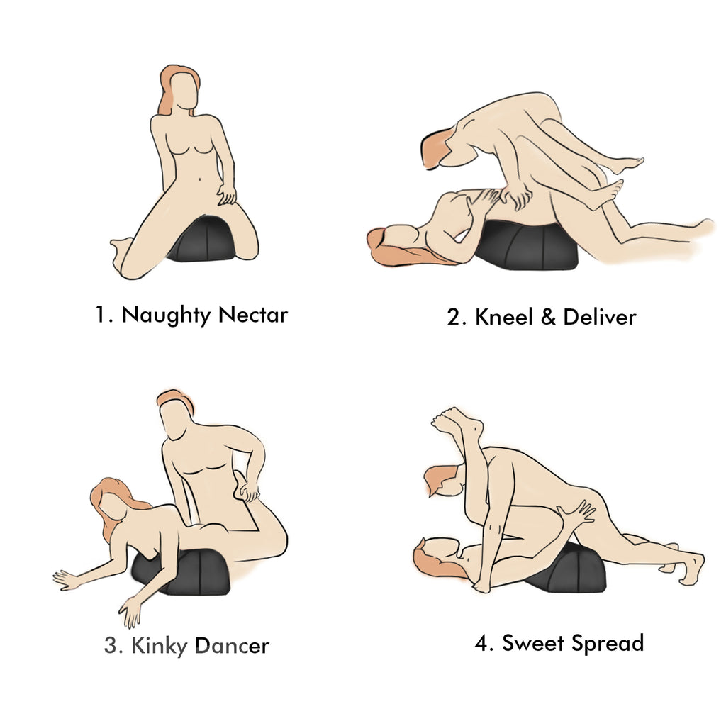 Bedroom Bliss Signature Collection Love Toy Cushion Black