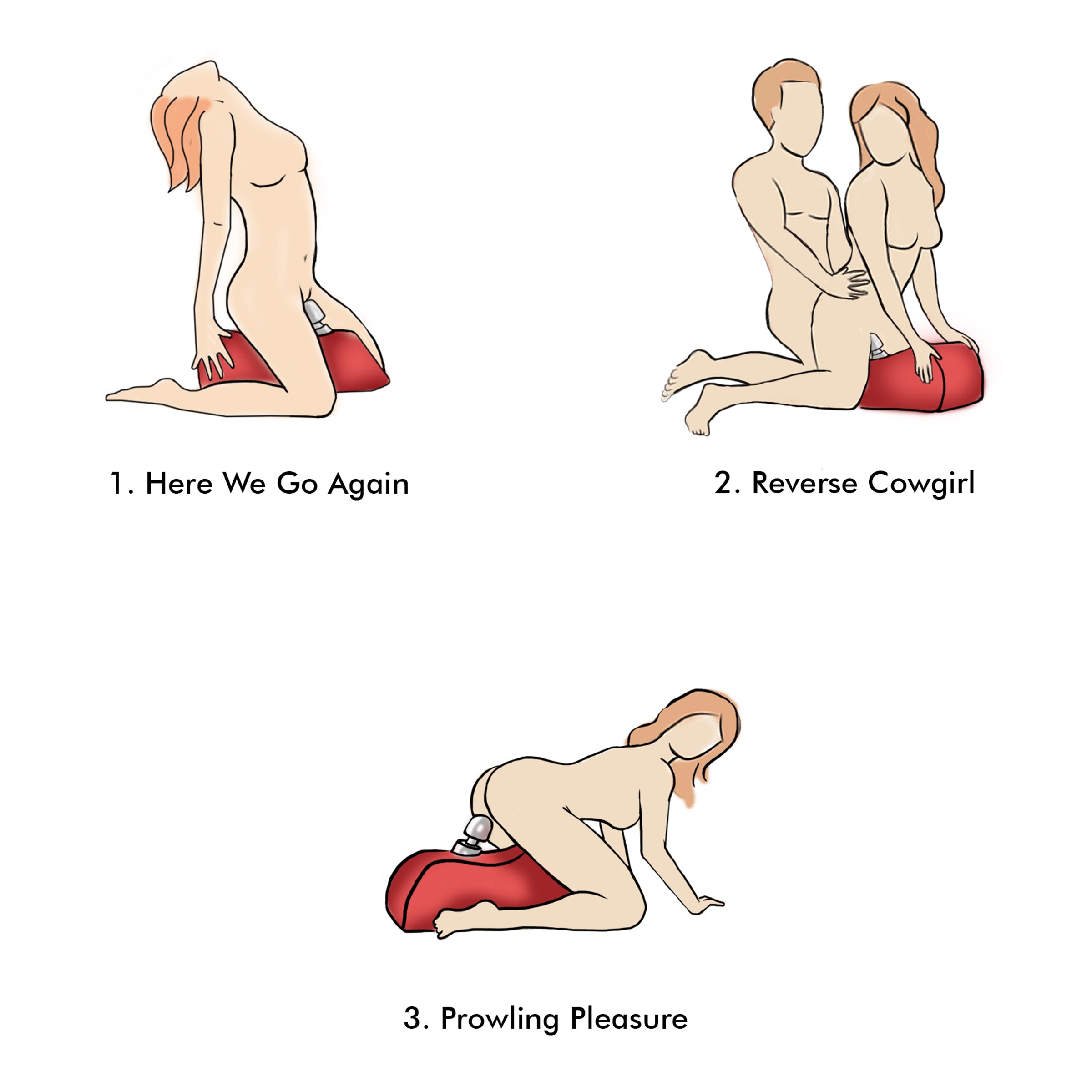 Bedroom Bliss Signature Collection Deluxe Wand Saddle Red