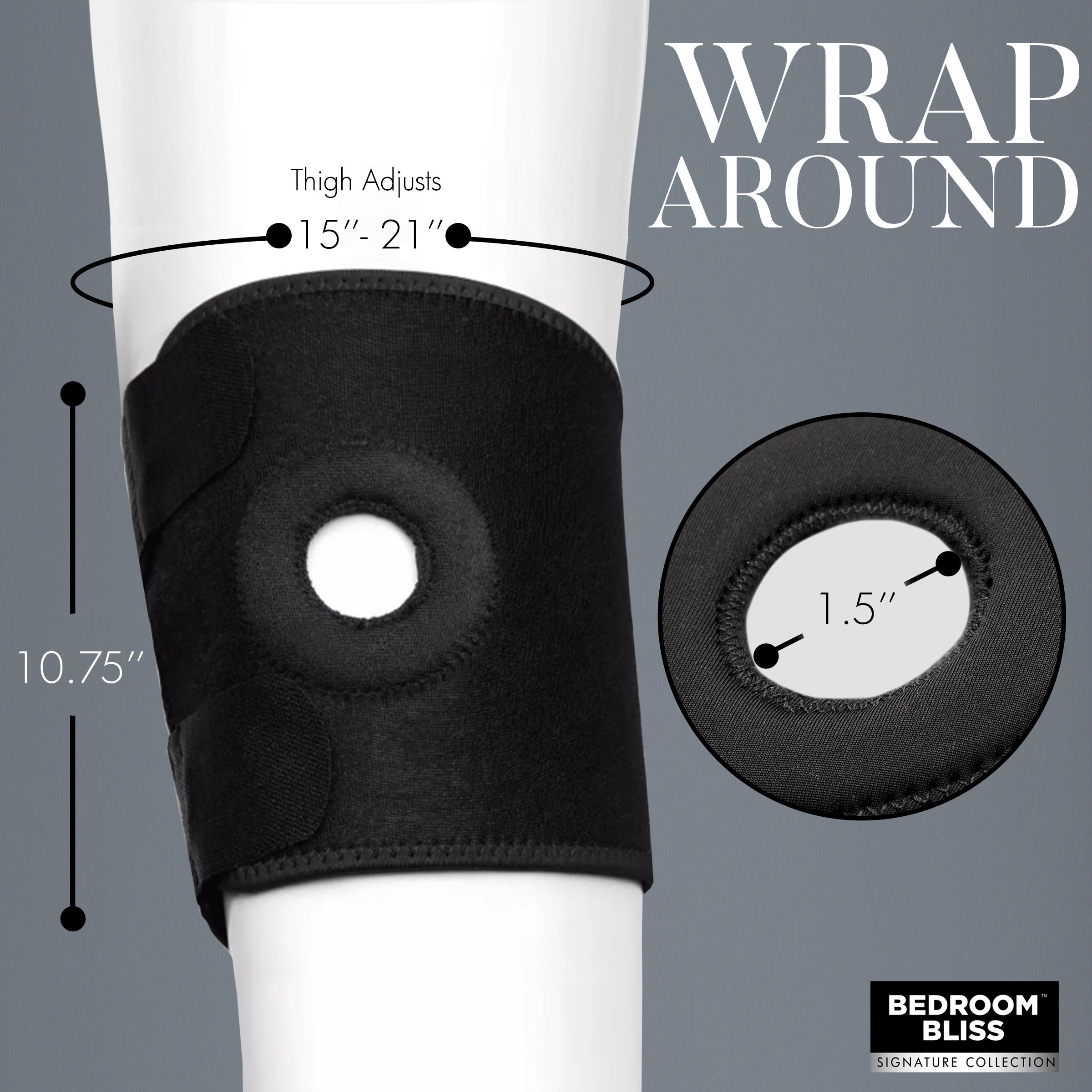 Bedroom Bliss Signature Collection Lover's Thigh Harness Black