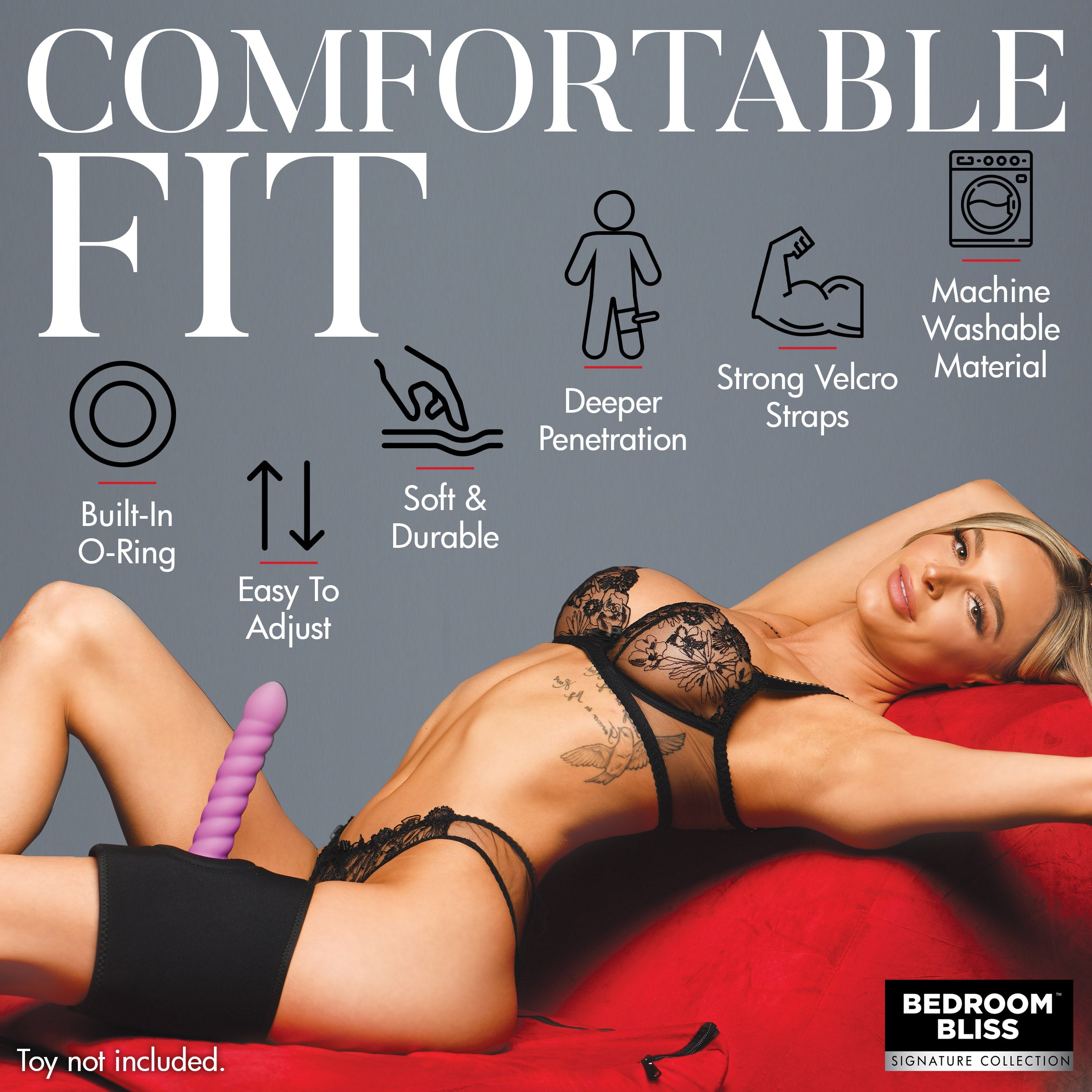 Bedroom Bliss Signature Collection Lover's Thigh Harness Black