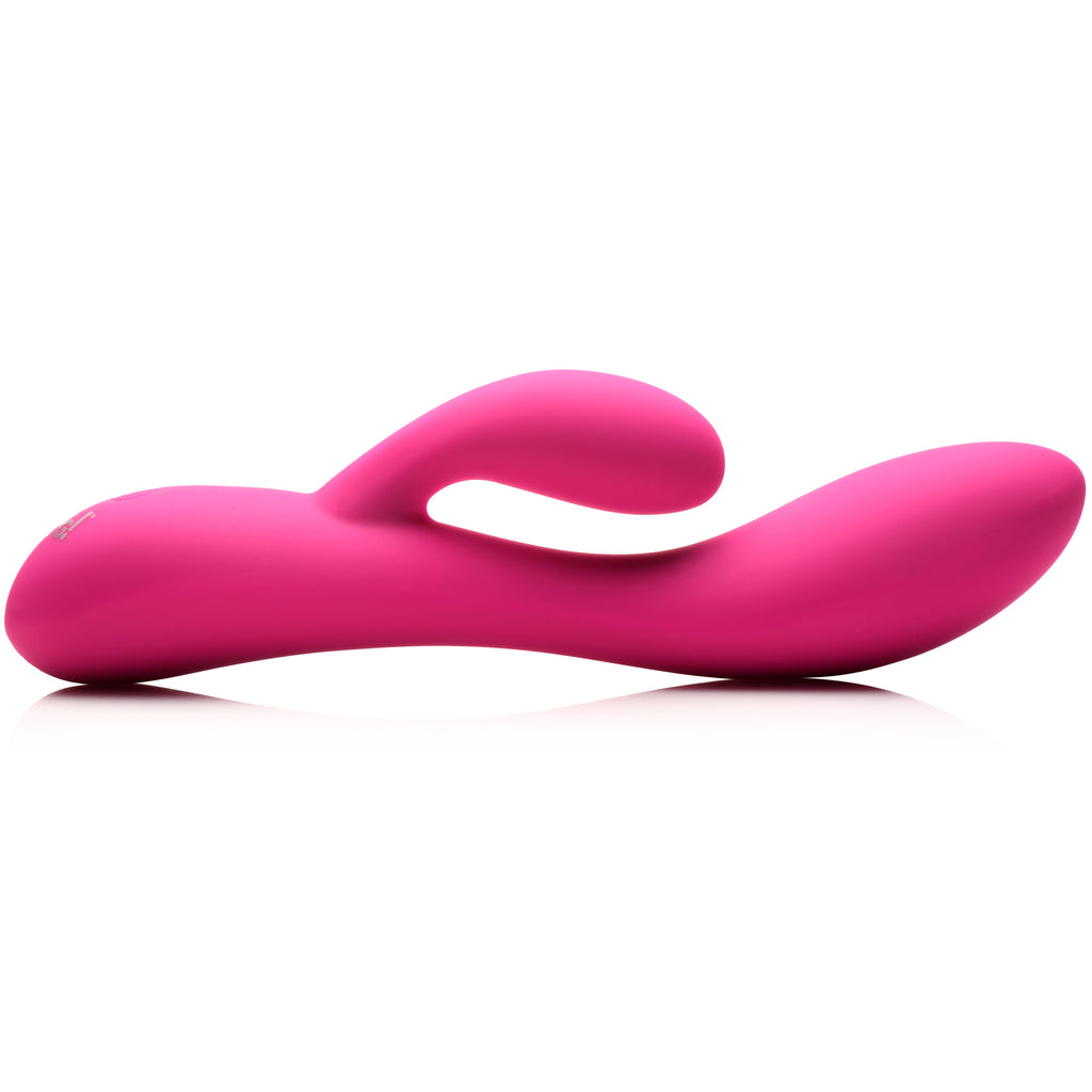 Bang! 10X Flexible Silicone Rabbit Vibrator - Pink Pink