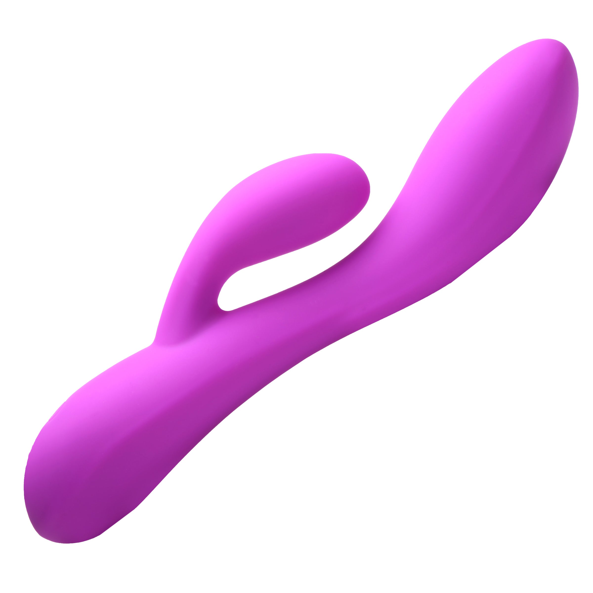 Bang! 10X Flexible Silicone Rabbit Vibrator - Pink Purple