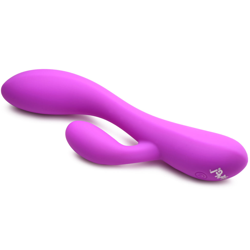 Bang! 10X Flexible Silicone Rabbit Vibrator - Pink Purple