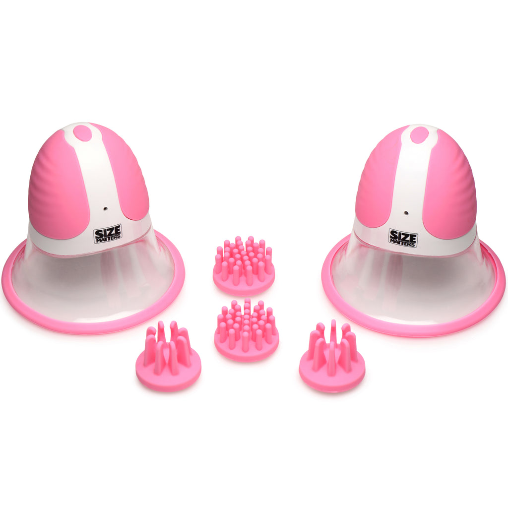 Size Matters 10X Rotating Nipple Suckers Pink
