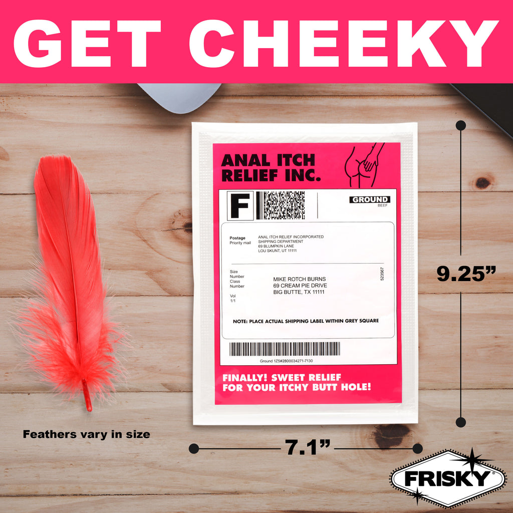 Frisky Anal Itch Relief Joke Gift White