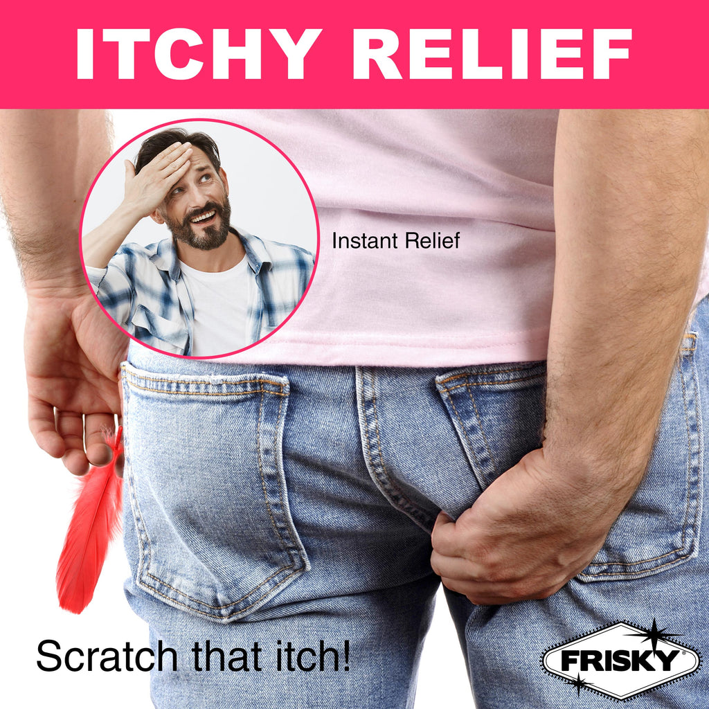 Frisky Anal Itch Relief Joke Gift White