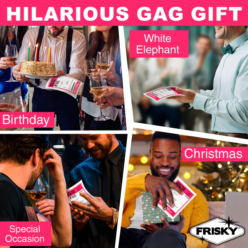 Frisky Anal Itch Relief Joke Gift White