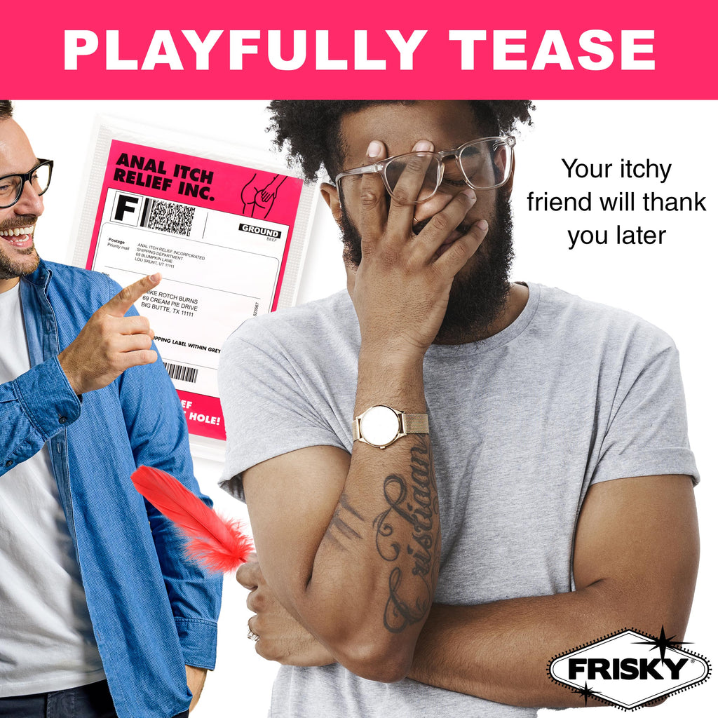 Frisky Anal Itch Relief Joke Gift White
