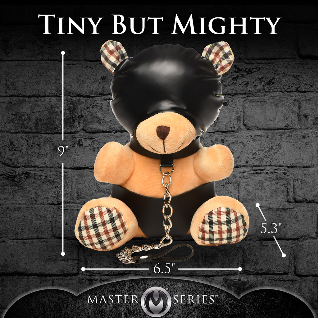Master Series Hooded Bondage Teddy Bear Brown