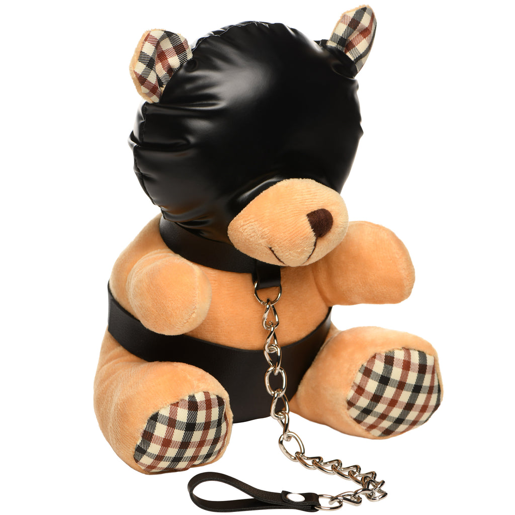 Master Series Hooded Bondage Teddy Bear Brown