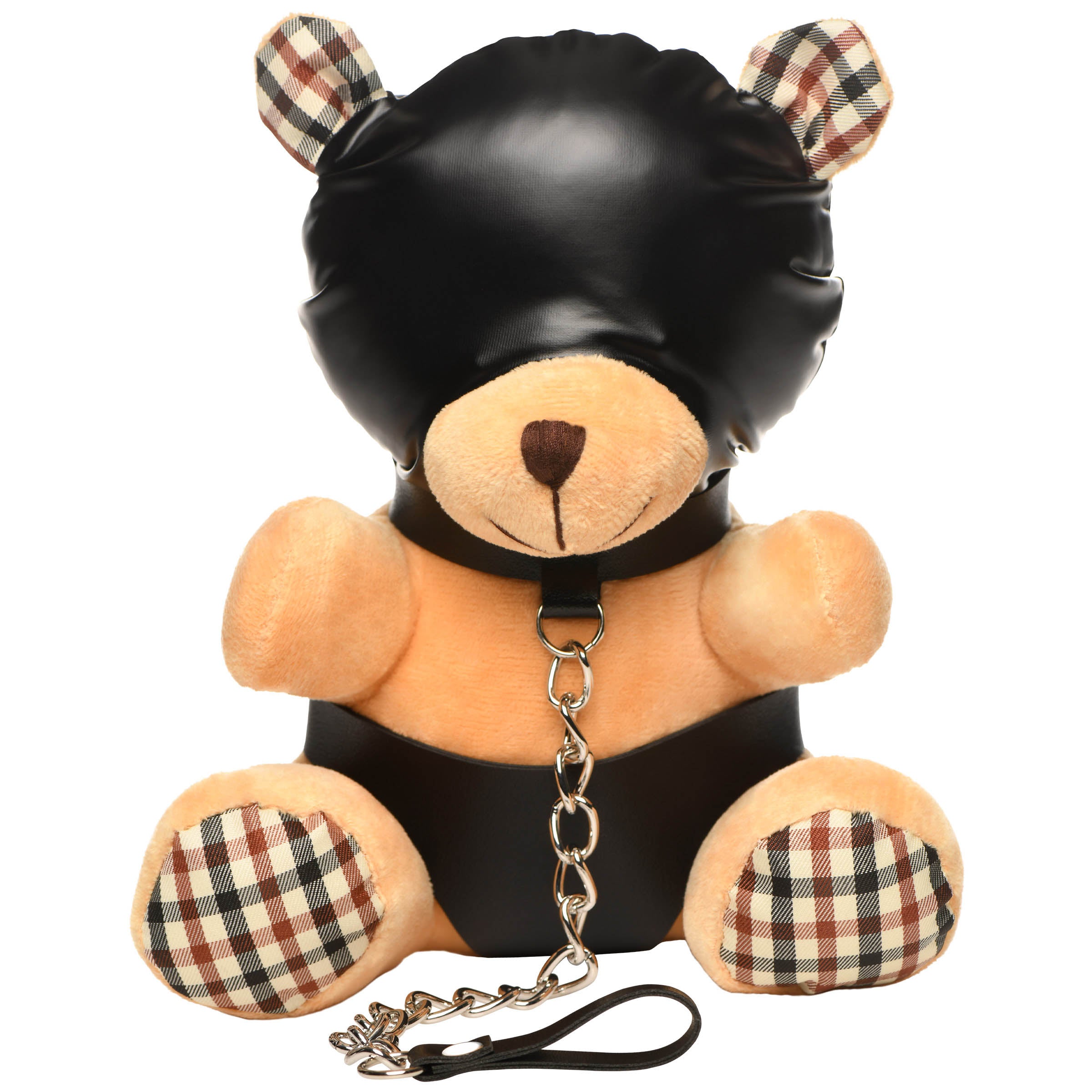Master Series Hooded Bondage Teddy Bear Brown