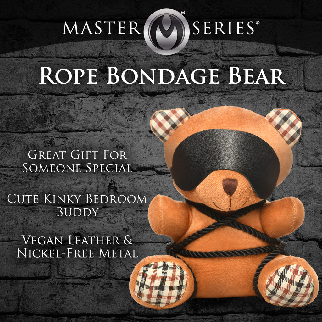 Master Series Rope Bondage Teddy Bear Brown