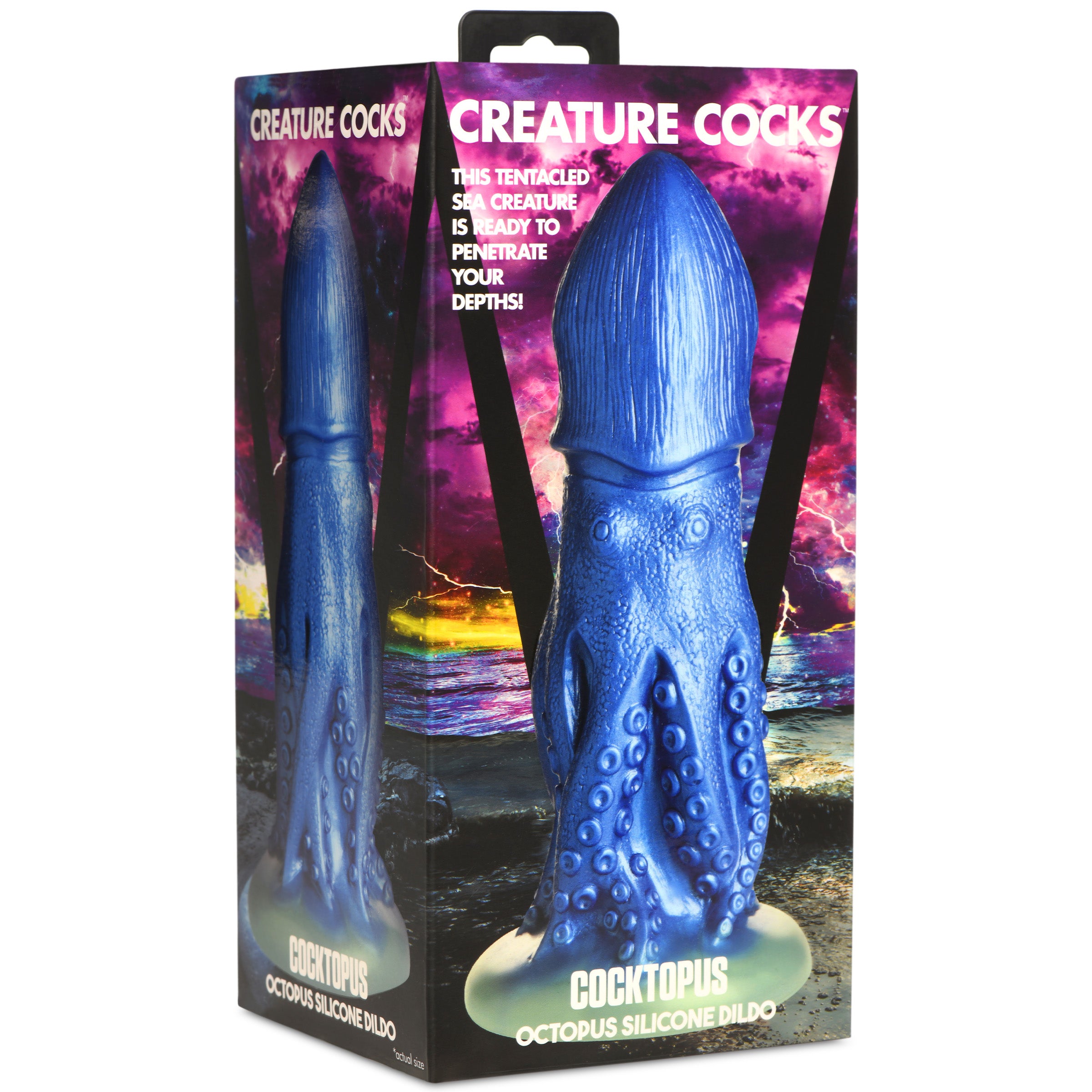 Creature Cocks Cocktopus Octopus Silicone Dildo Blue