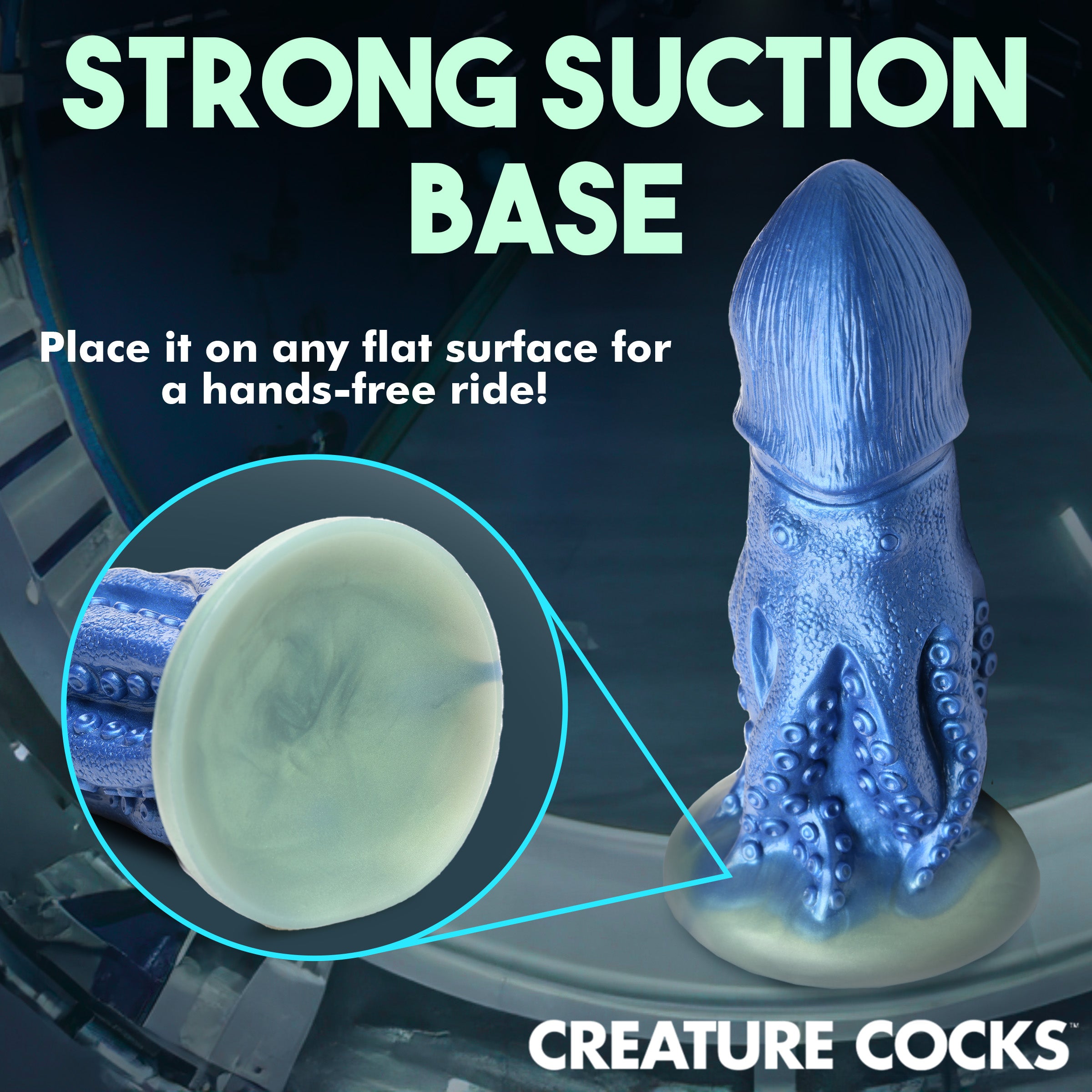 Creature Cocks Cocktopus Octopus Silicone Dildo Blue