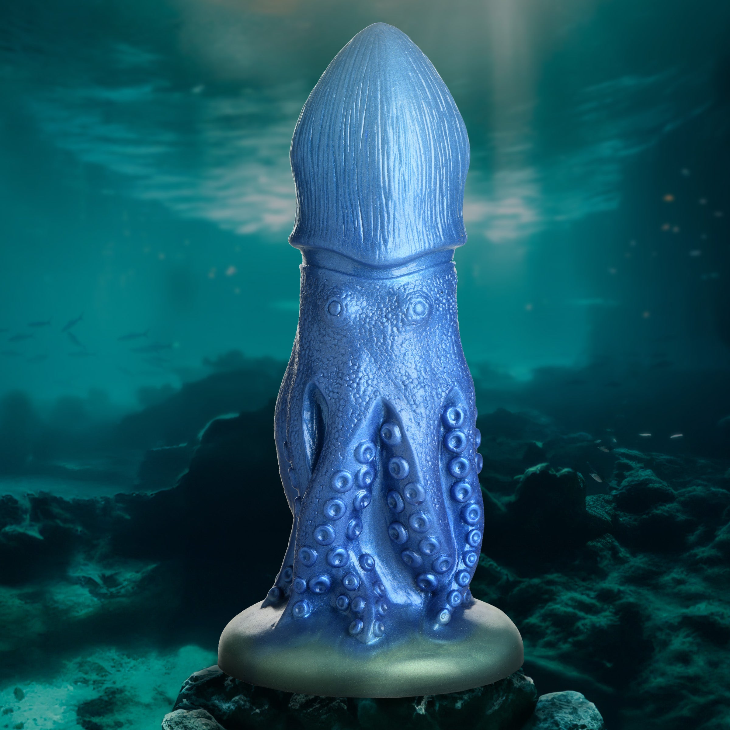 Creature Cocks Cocktopus Octopus Silicone Dildo Blue